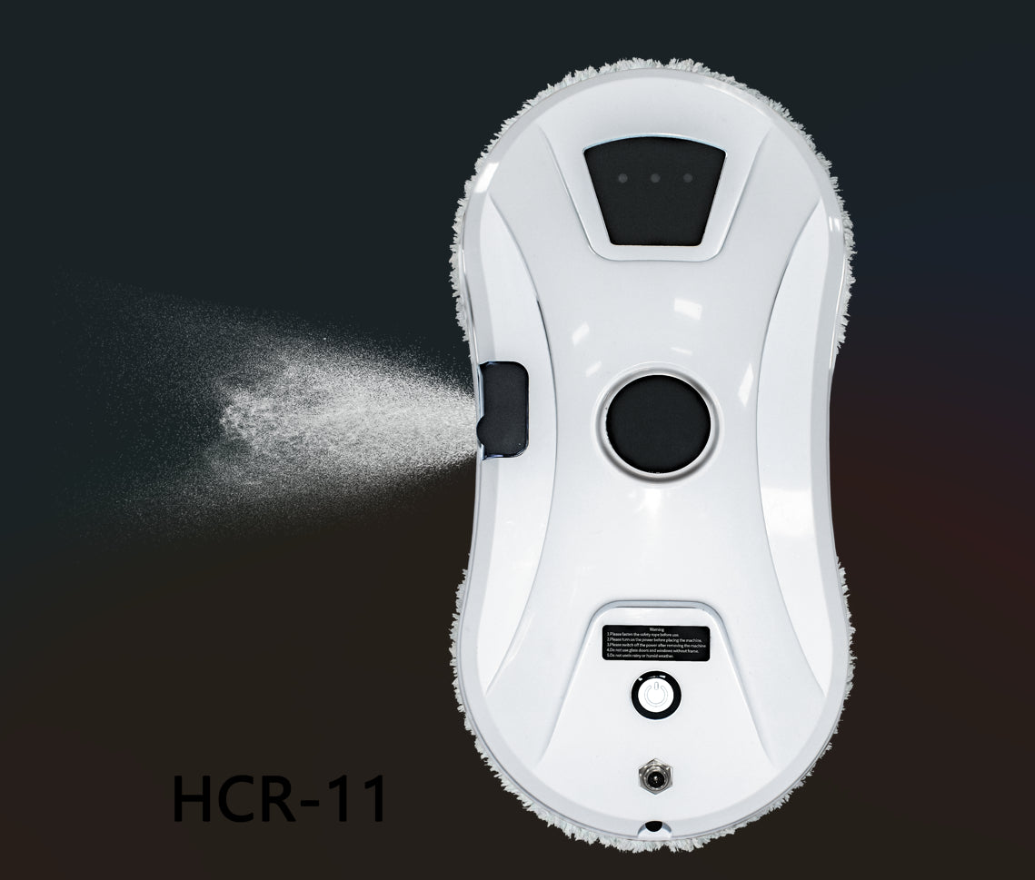Automated Window Cleaning Robot with Remote Control and Integrated Water Spray for Glass, Tiles, and Doors