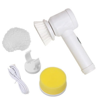 5 in 1 Kitchen Household Handheld Groove Multi-Function Electric Cleaning Brush