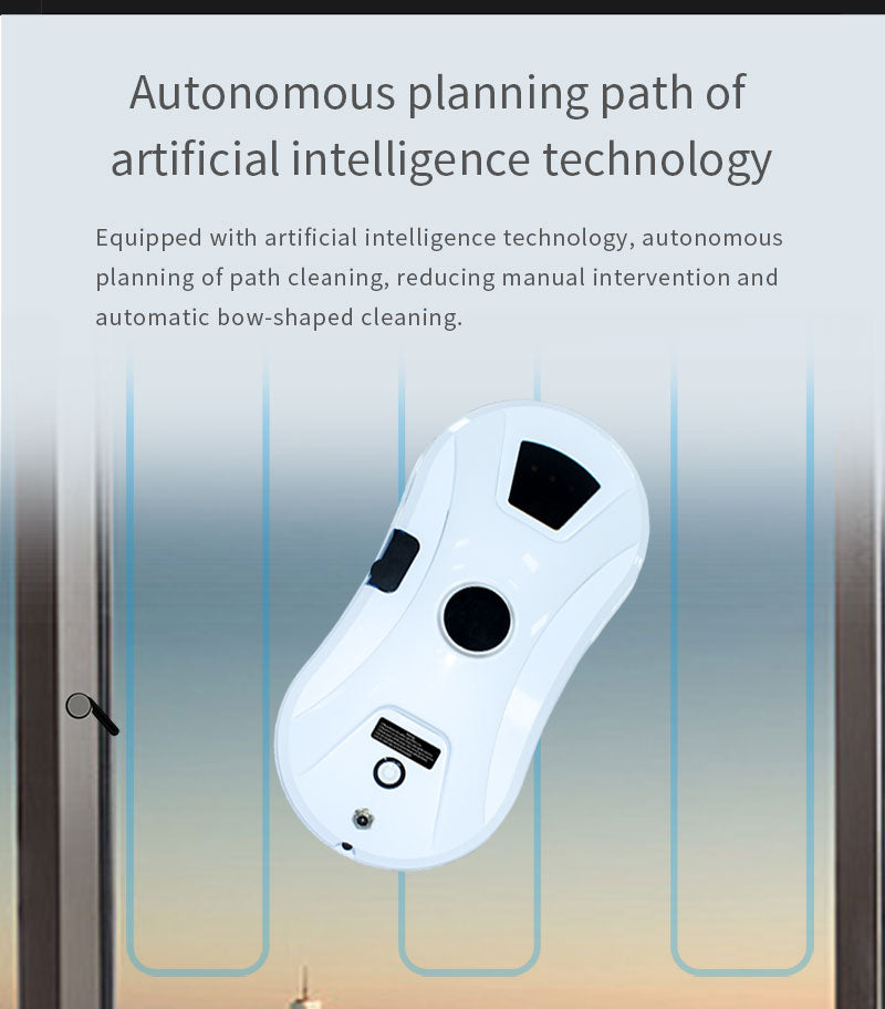 Automated Window Cleaning Robot with Remote Control and Integrated Water Spray for Glass, Tiles, and Doors