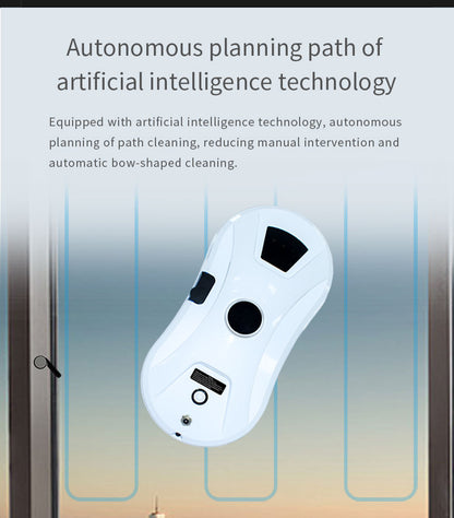 Automated Window Cleaning Robot with Remote Control and Integrated Water Spray for Glass, Tiles, and Doors